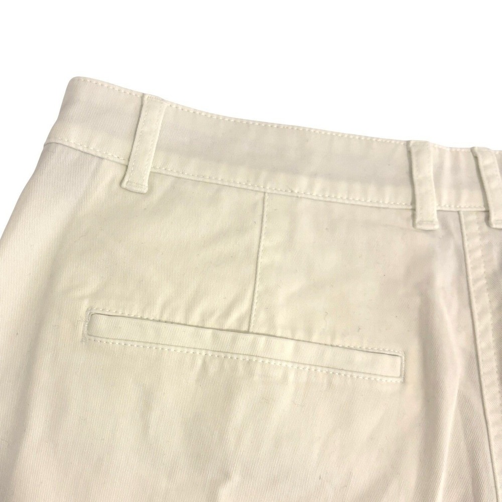 New J.Crew Chino White Thick Cotton Shorts Women 4 Stretch Summer Coastal - Picture 10 of 10